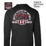 250 Years of Freedom Long Sleeve T-Shirt - Back Design - SGT GRIT