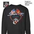 Semper Fi Crossed Flags Sweatshirt- Back Design - SGT GRIT