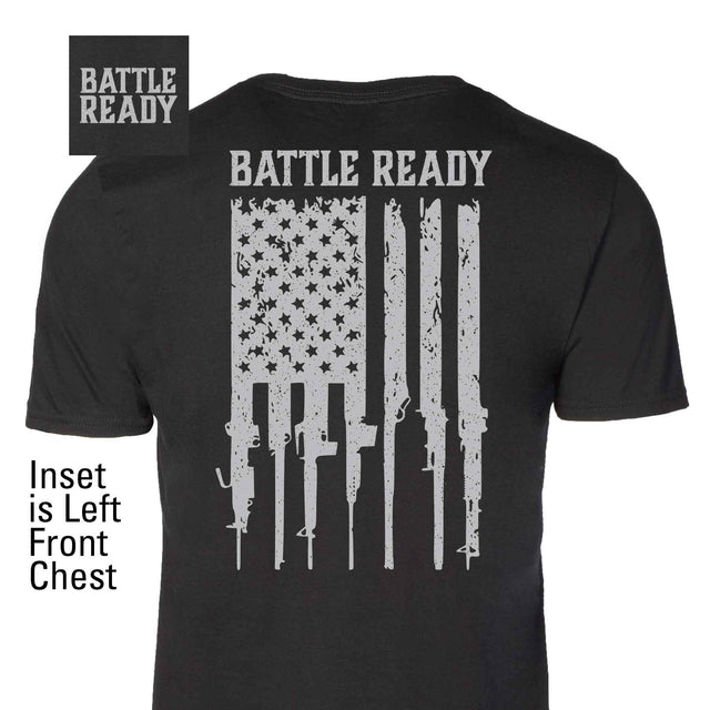 Battle Ready Flag T-Shirt -Back Design - SGT GRIT