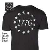 1776 Betsy Ross Flag T-Shirt - Back Design - SGT GRIT