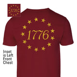 1776 Betsy Ross Flag T-Shirt - Back Design - SGT GRIT