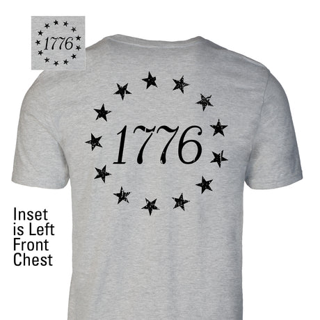 1776 Betsy Ross Flag T-Shirt - Back Design - SGT GRIT
