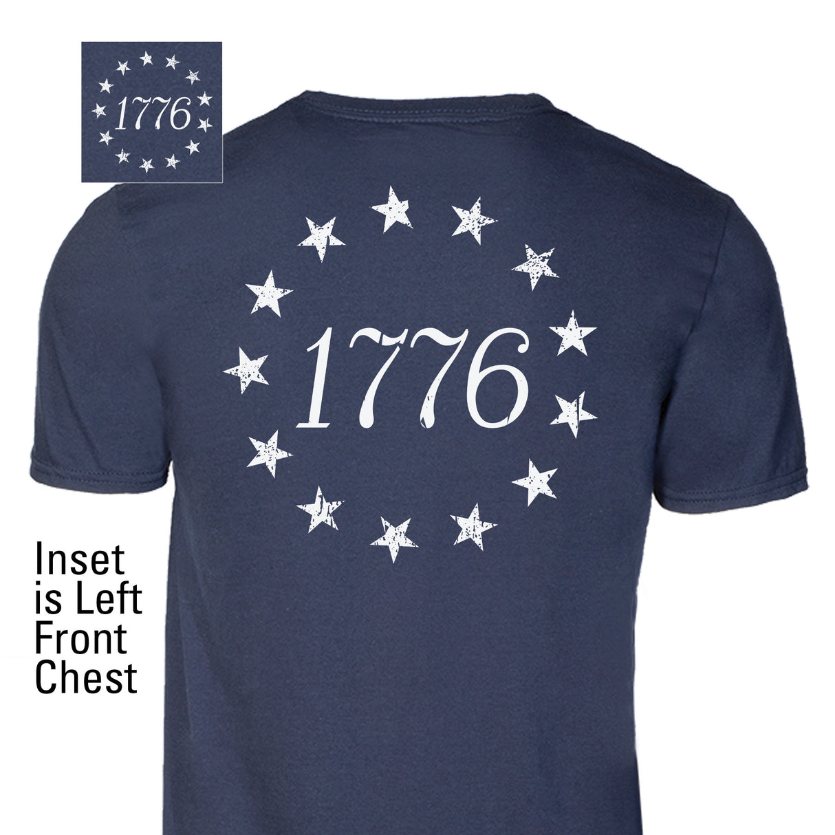 1776 Betsy Ross Flag T-Shirt - Back Design - SGT GRIT
