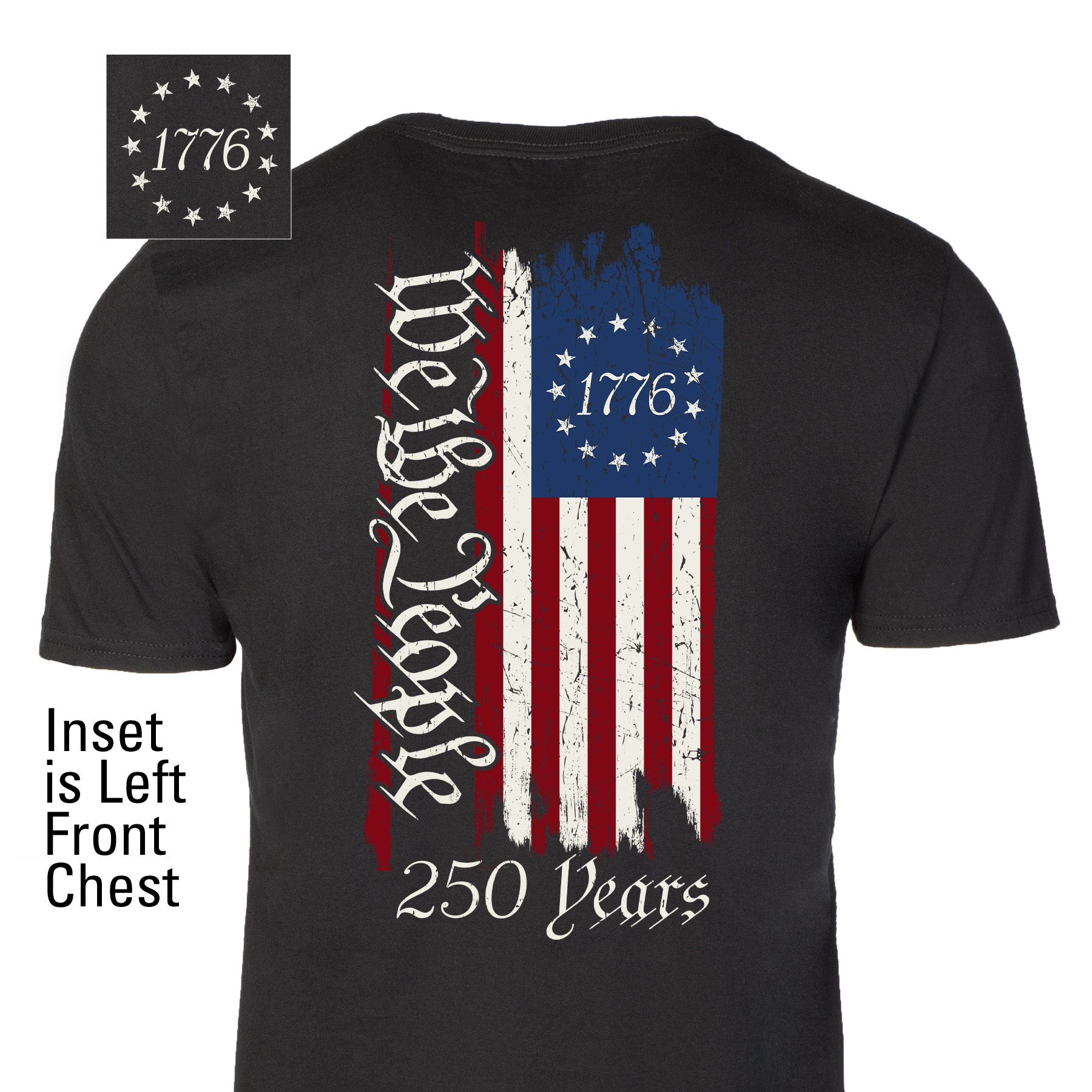 250 Years We The People Flag T-Shirt | Patriotic Tee – SGT GRIT