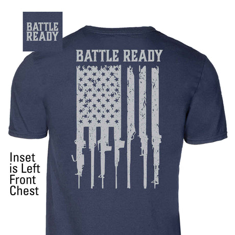 Battle Ready Flag T-Shirt -Back Design - SGT GRIT