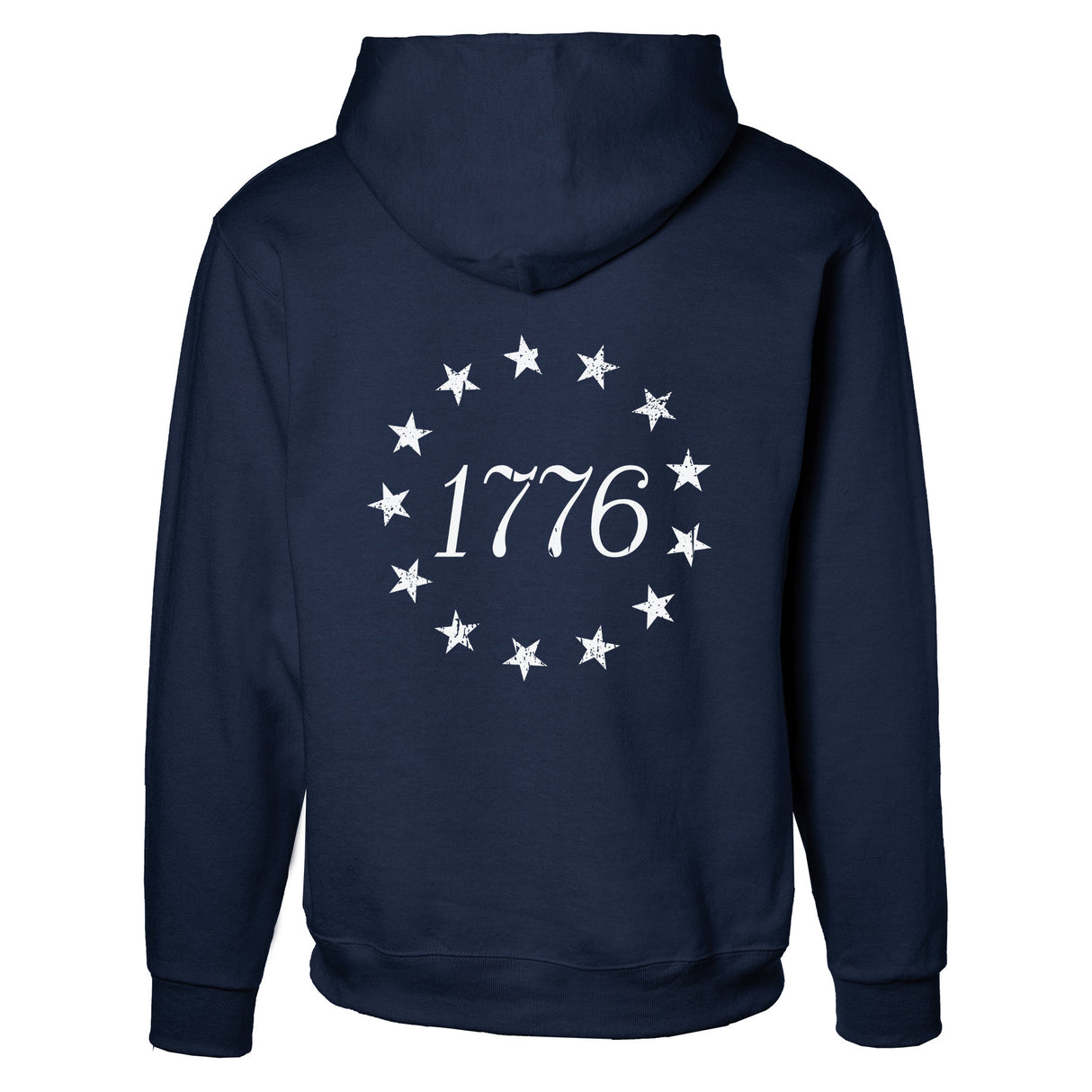 1776 Betsy Ross Flag Hoodie - Back Design - SGT GRIT