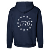 1776 Betsy Ross Flag Hoodie - Back Design - SGT GRIT
