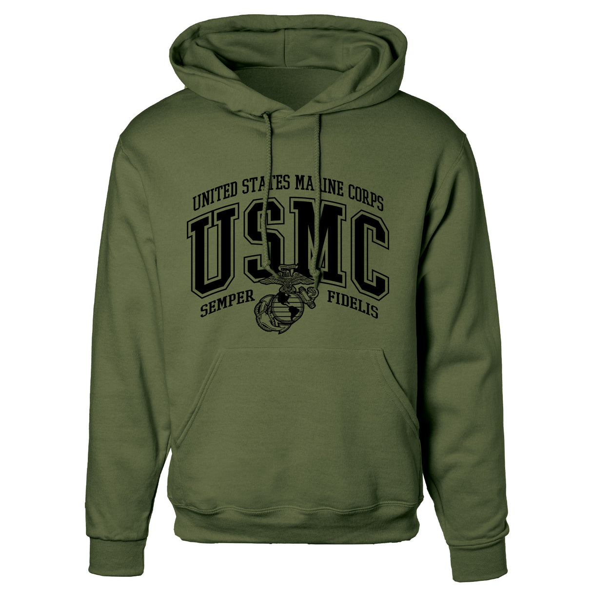 USMC Bold Collegiate Hoodie - SGT GRIT