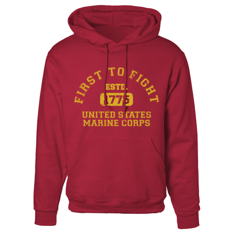 First to Fight Collegiate USMC Hoodie - SGT GRIT