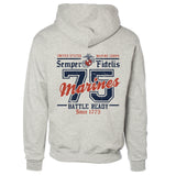 USMC Battle Ready ’75 Hoodie – Back Design - SGT GRIT