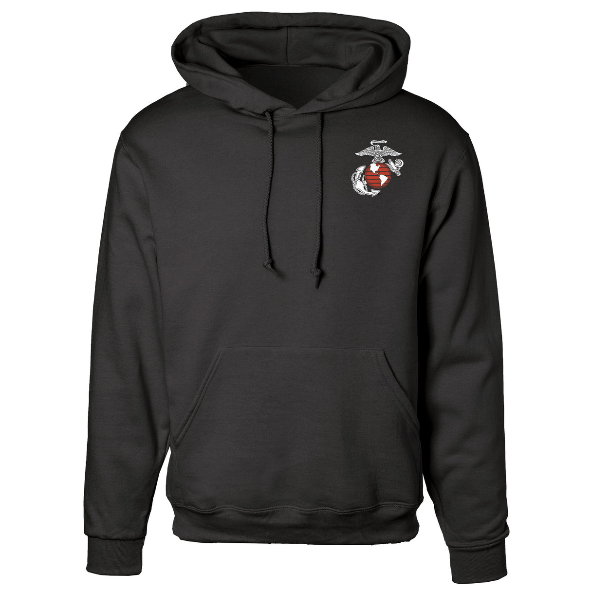 Semper Fi Crossed Flags Hoodie- Back Design - SGT GRIT