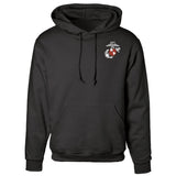 Semper Fi Crossed Flags Hoodie- Back Design - SGT GRIT