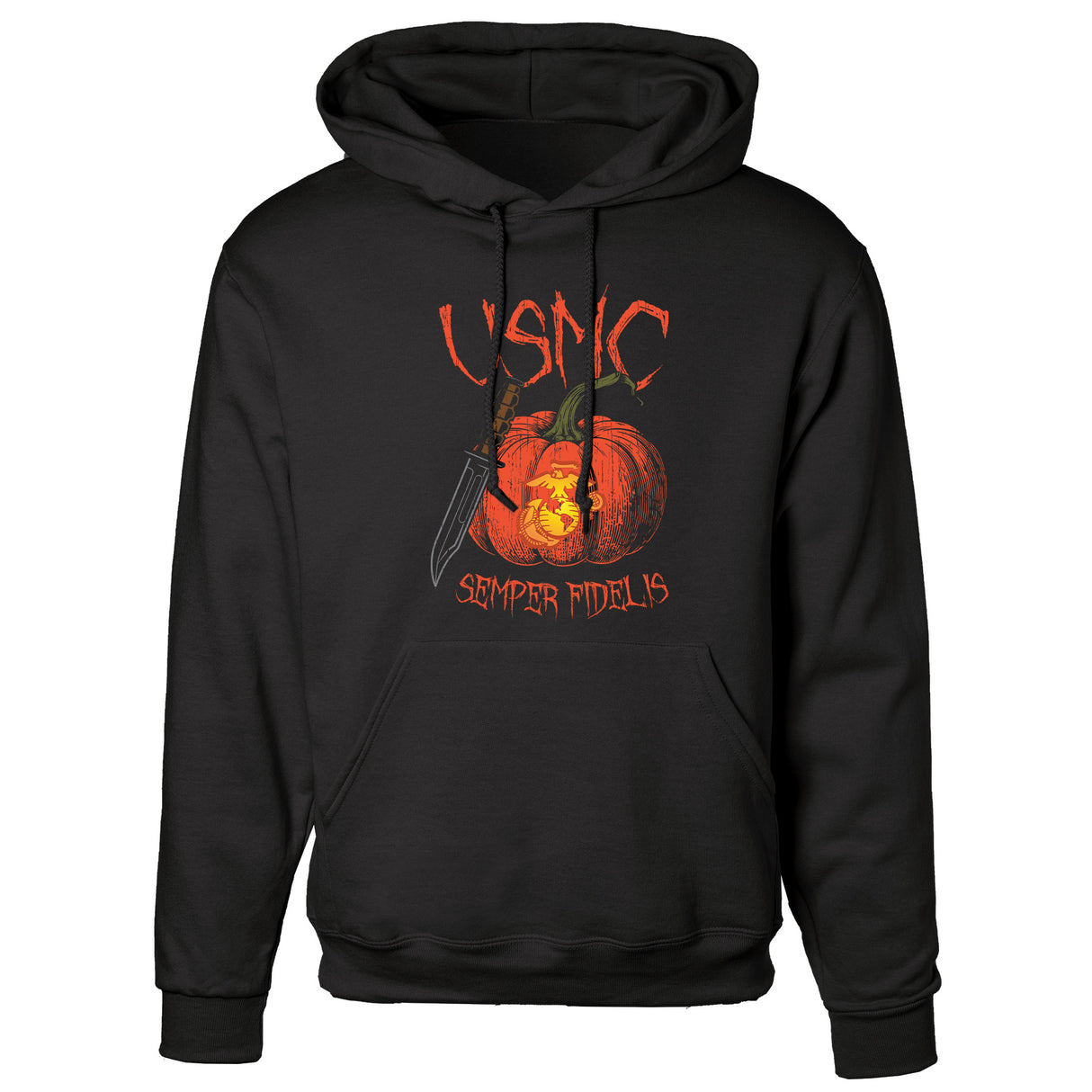 USMC Halloween Pumpkin Hoodie - SGT GRIT