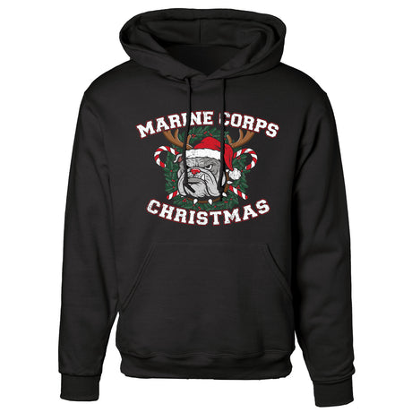 USMC Christmas Bulldog Hoodie - SGT GRIT