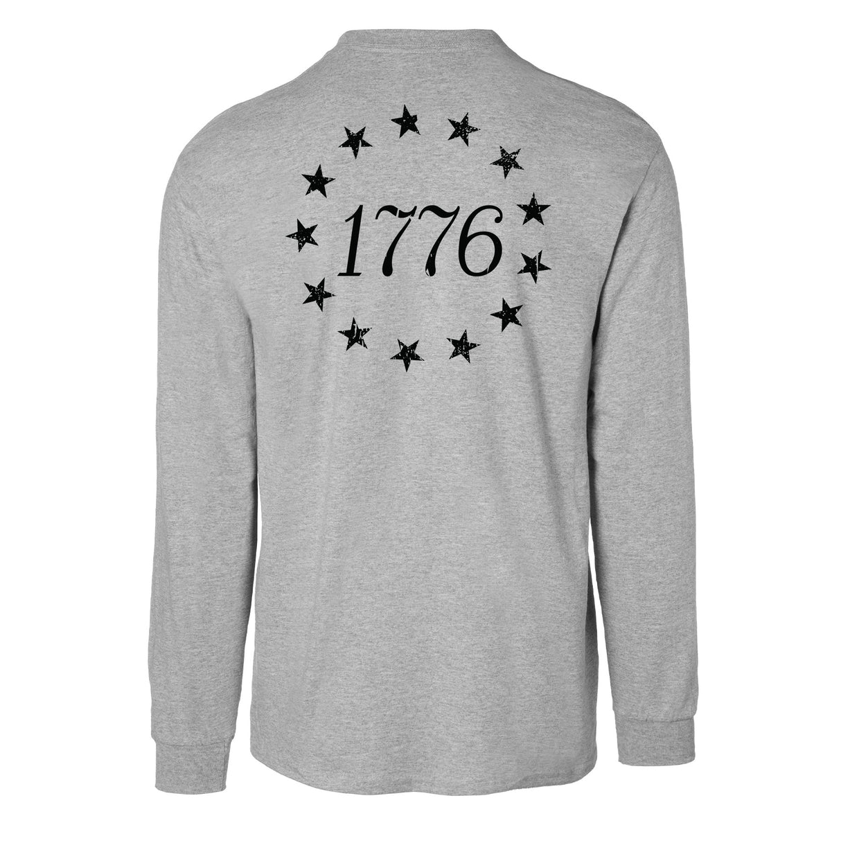 1776 Betsy Ross Flag Long Sleeve T-Shirt - Back Design - SGT GRIT
