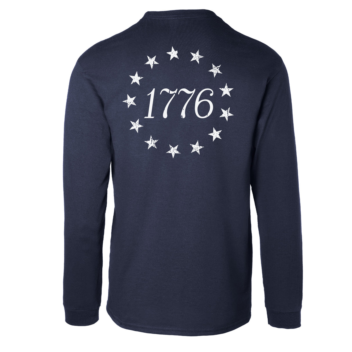 1776 Betsy Ross Flag Long Sleeve T-Shirt - Back Design - SGT GRIT