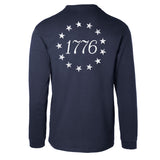 1776 Betsy Ross Flag Long Sleeve T-Shirt - Back Design - SGT GRIT