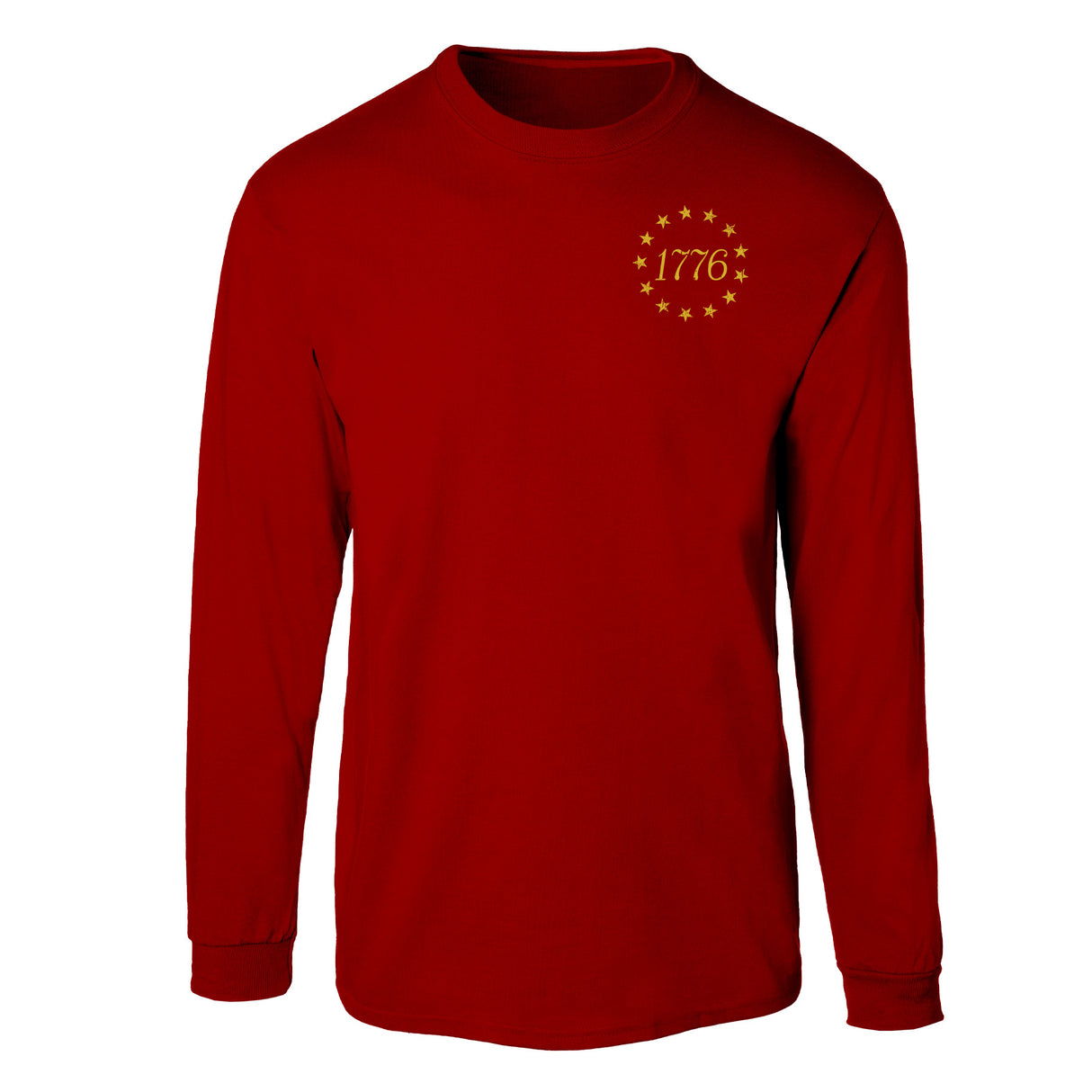1776 Betsy Ross Flag Long Sleeve T-Shirt - Back Design - SGT GRIT