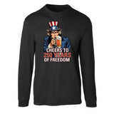 Cheers to 250 Years of Freedom Long Sleeve T-Shirt - SGT GRIT