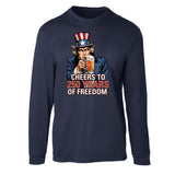 Cheers to 250 Years of Freedom Long Sleeve T-Shirt - SGT GRIT