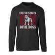 USMC Devil Dog Long Sleeve T-Shirt - SGT GRIT