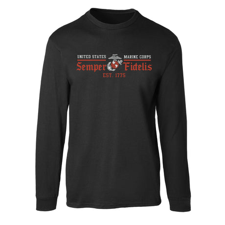 USMC Semper Fidelis Long Sleeve T-Shirt - SGT GRIT