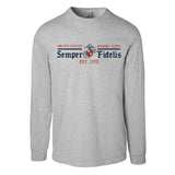 USMC Semper Fidelis Long Sleeve T-Shirt - SGT GRIT
