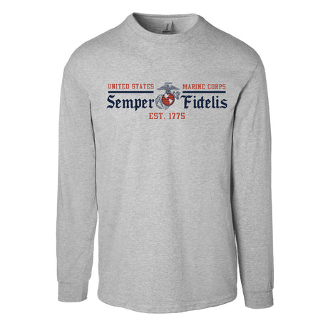 USMC Semper Fidelis Long Sleeve T-Shirt - SGT GRIT
