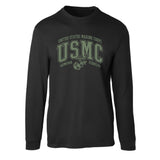 USMC Bold Collegiate Long Sleeve T-Shirt - SGT GRIT