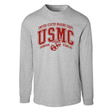 USMC Bold Collegiate Long Sleeve T-Shirt - SGT GRIT