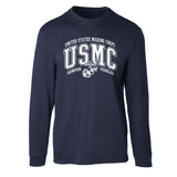 USMC Bold Collegiate Long Sleeve T-Shirt - SGT GRIT