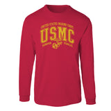 USMC Bold Collegiate Long Sleeve T-Shirt - SGT GRIT