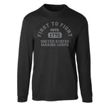 First to Fight Collegiate USMC Long Sleeve T-Shirt - SGT GRIT