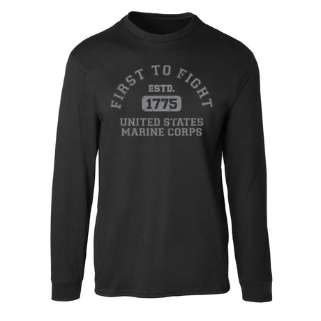 First to Fight Collegiate USMC Long Sleeve T-Shirt - SGT GRIT