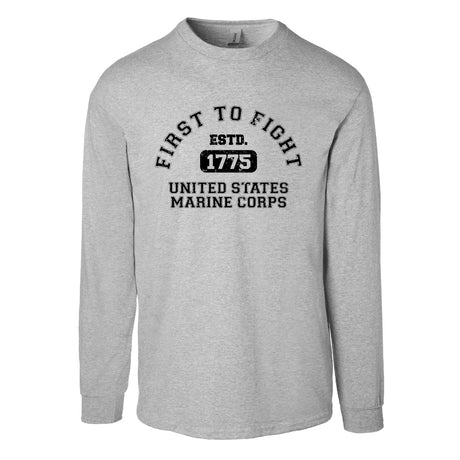 First to Fight Collegiate USMC Long Sleeve T-Shirt - SGT GRIT