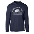 First to Fight Collegiate USMC Long Sleeve T-Shirt - SGT GRIT