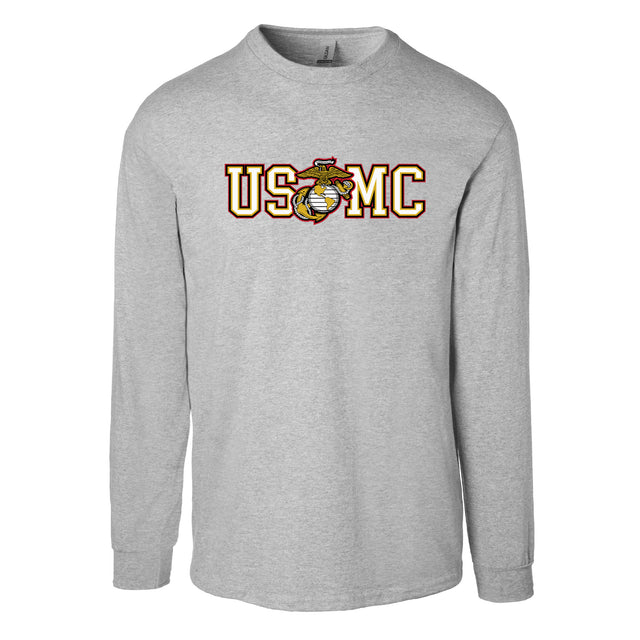 USMC Collegiate EGA Long Sleeve T-Shirt - SGT GRIT