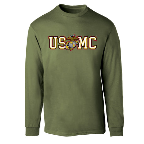 USMC Collegiate EGA Long Sleeve T-Shirt - SGT GRIT