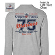 USMC Battle Ready ’75 Long Sleeve T-Shirt – Back Design - SGT GRIT