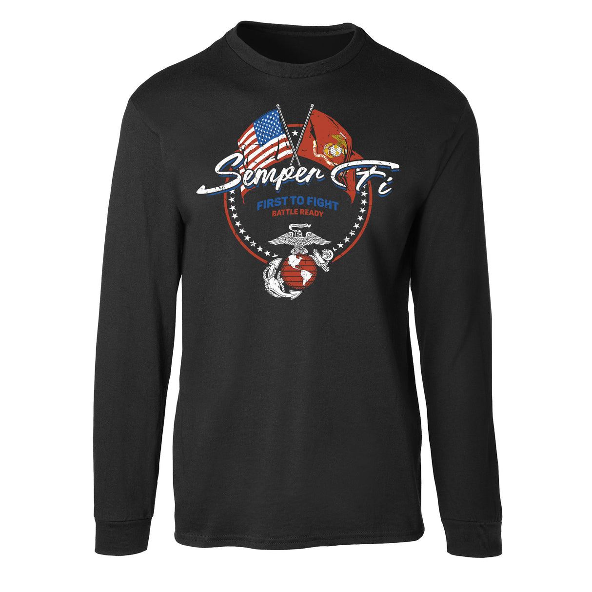 New Circle Design- Long Sleeve T-Shirt - SGT GRIT