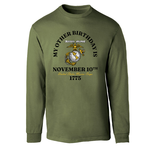 My Other Birthday Marine Corps Long Sleeve T-Shirt - SGT GRIT