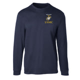 Old School Eagle, Globe, and Anchor Long Sleeve T-Shirt - SGT GRIT