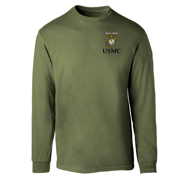 Old School Eagle, Globe, and Anchor Long Sleeve T-Shirt - SGT GRIT