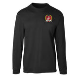 Collegiate Left Chest Crest Long Sleeve T-shirt - SGT GRIT