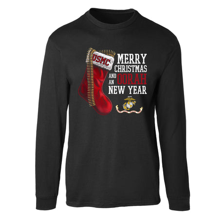 USMC Christmas Stocking Long Sleeve T-Shirt - SGT GRIT