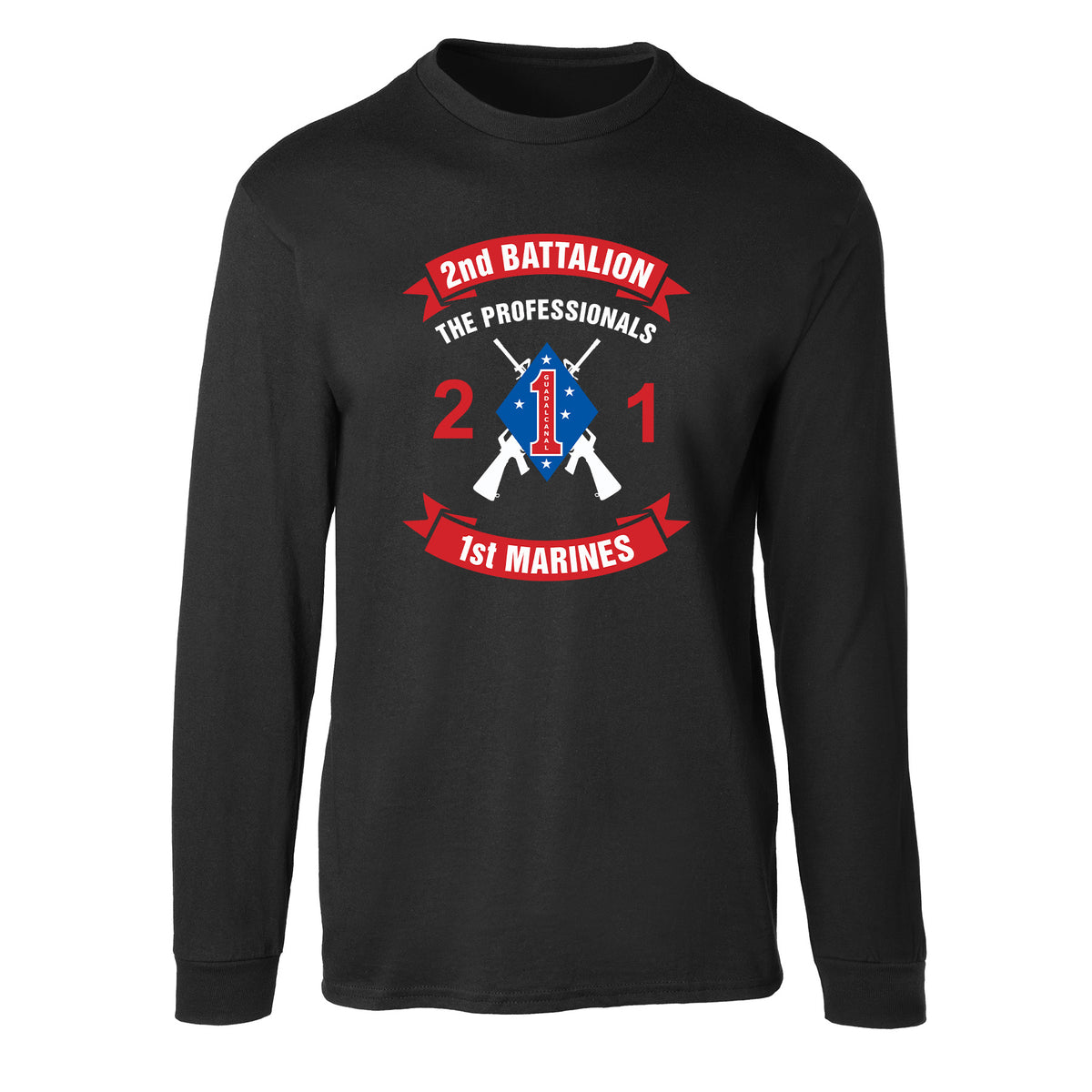 2nd Battalion 1st Marines Long Sleeve Shirt - SGT GRIT