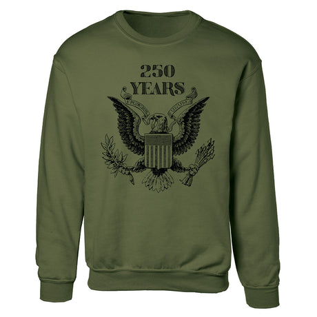 Vintage Eagle 250 Years Sweatshirt- OD Green - SGT GRIT