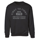 First to Fight Collegiate USMC Sweatshirt - SGT GRIT