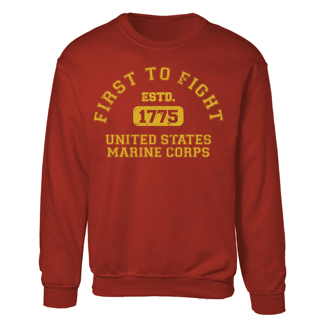 First to Fight Collegiate USMC Sweatshirt - SGT GRIT