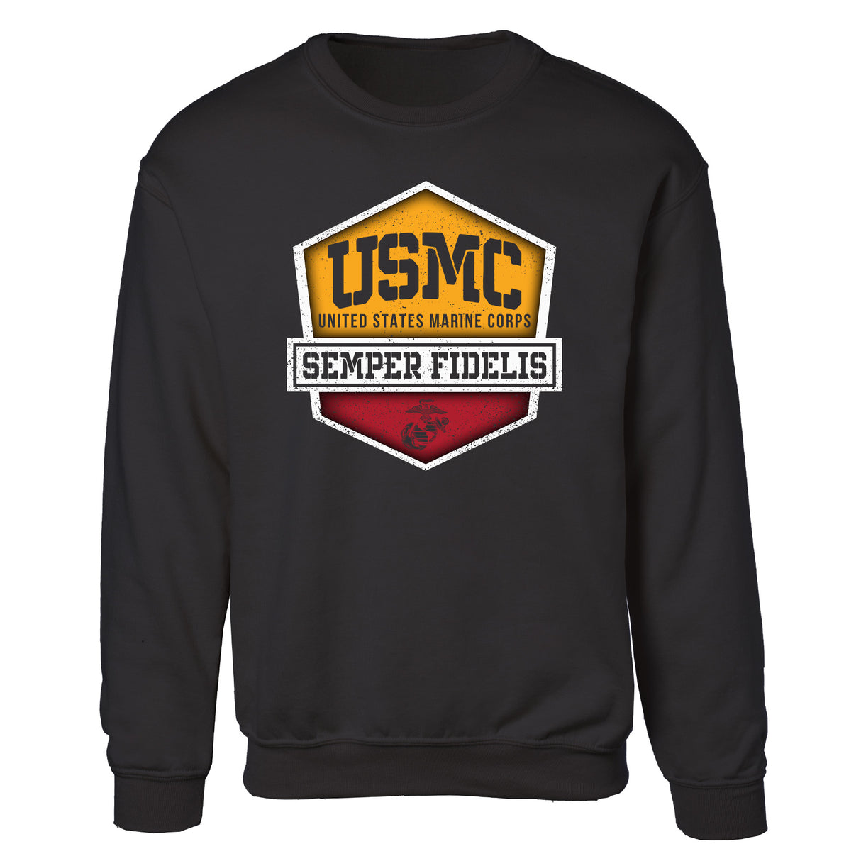 USMC Hexagon Badge Sweatshirt - SGT GRIT